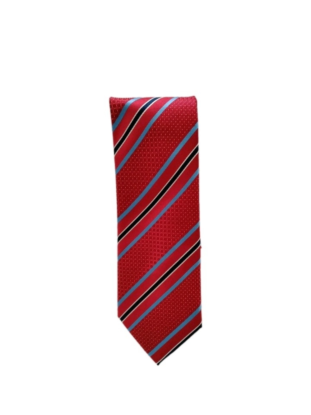 DONALD TRUMP President Signature Collection Silk Necktie STRIPED Red/Blue GUC